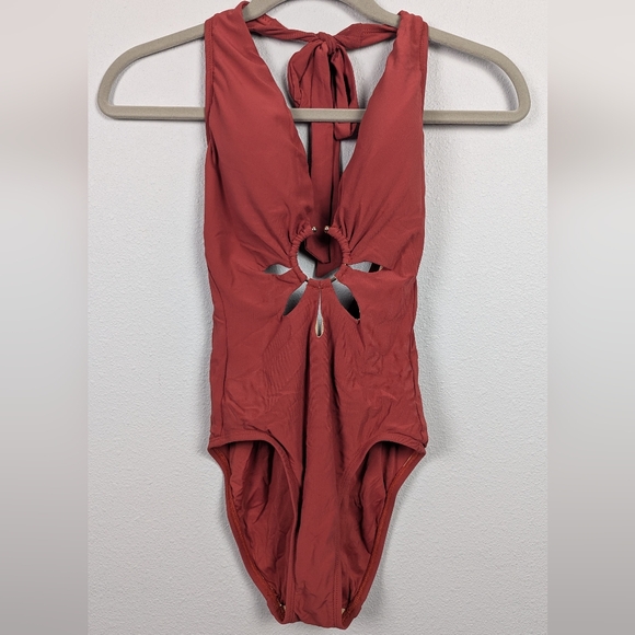 Robin Piccone Other - Red Cutout One-Piece Swimsuit